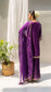 Gulmohar Sharara Set (Purple)
