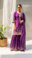 Gulmohar Sharara Set (Purple)