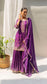 Gulmohar Sharara Set (Purple)