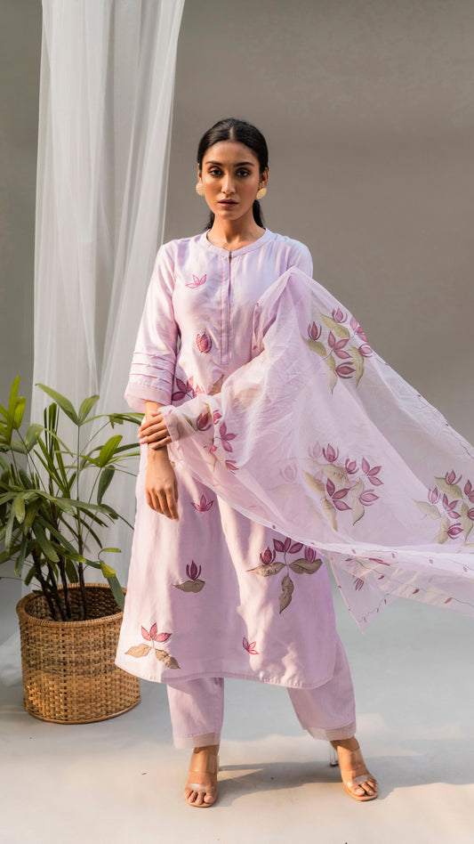 Zoya Kurta Set (Lavender)