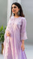 Saadgi A-line Kurta Set (Lavender)