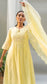 Saadgi A-line Kurta Set (Lemon)