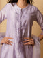 AM Applique Kurta Set (Lavender)