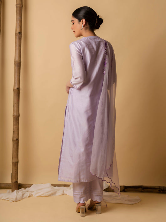 AM Lajjoo Kurta Set (Lavender)